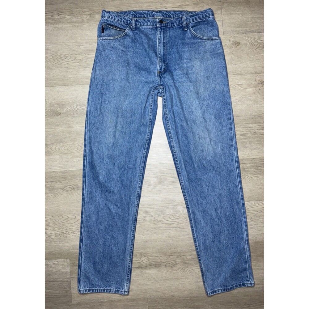 Union Line Carpenter Jeans Size 38x34 Blue Workwear Wotk Pants Vintage USA Made